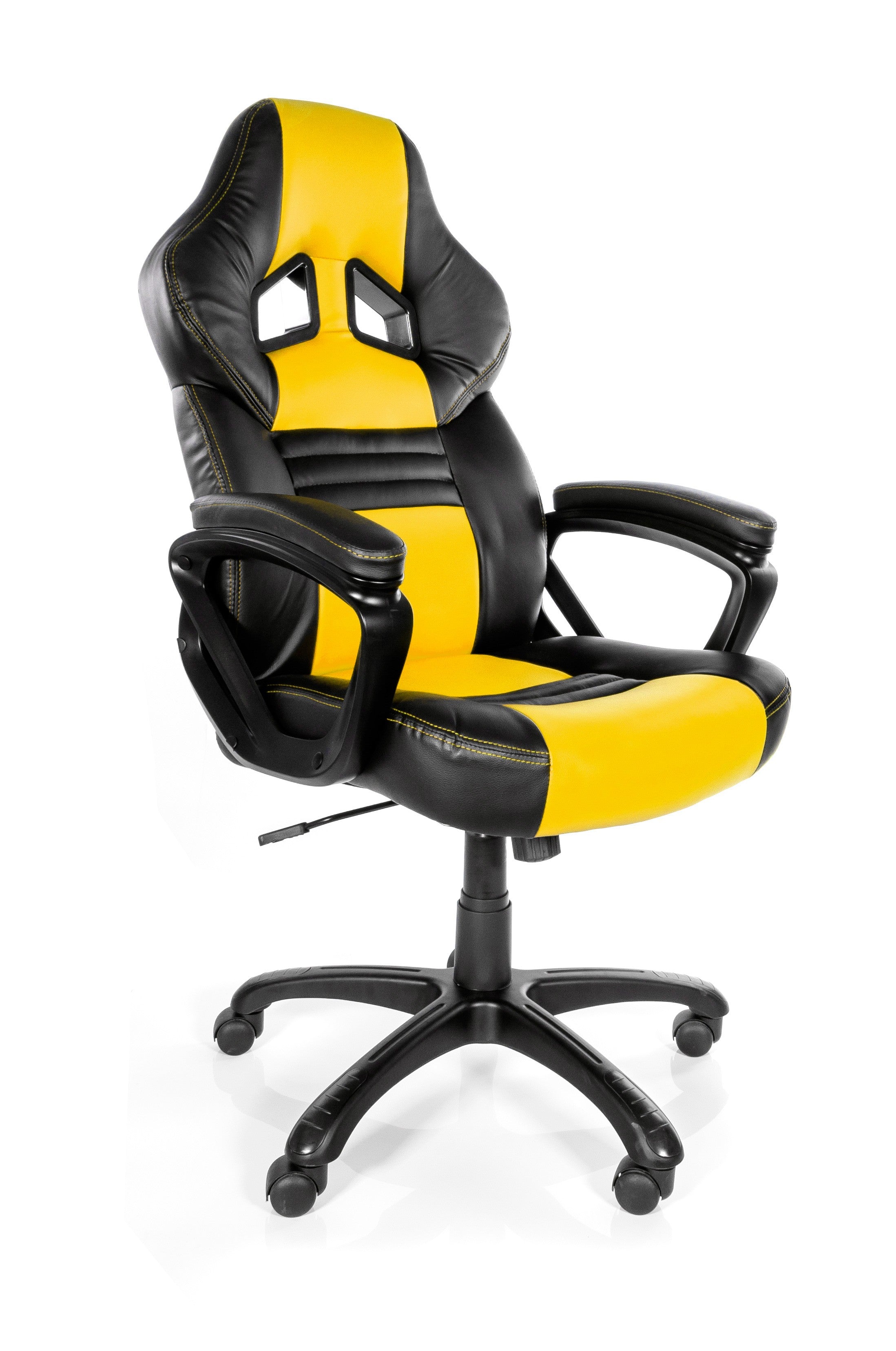 PRO X SERIES 8706 Ergonomic Gaming Chair - Black & Yellow, High Back Racing Style with Lumbar Support - Perfect for PC, Console Gaming & Home Office