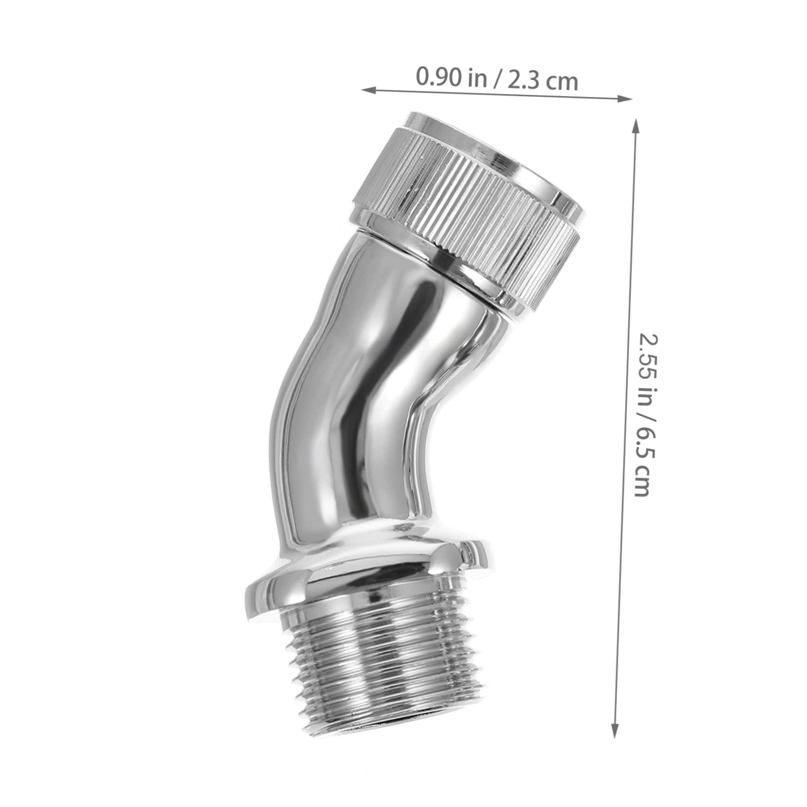 SEWOART 1/2 Inch Rotating Elbow Shower Head Adapter - 360° Swivel Brass Metal Connector for Handheld Shower - Perfect for Bathroom Renovation & Flexible Shower Installation