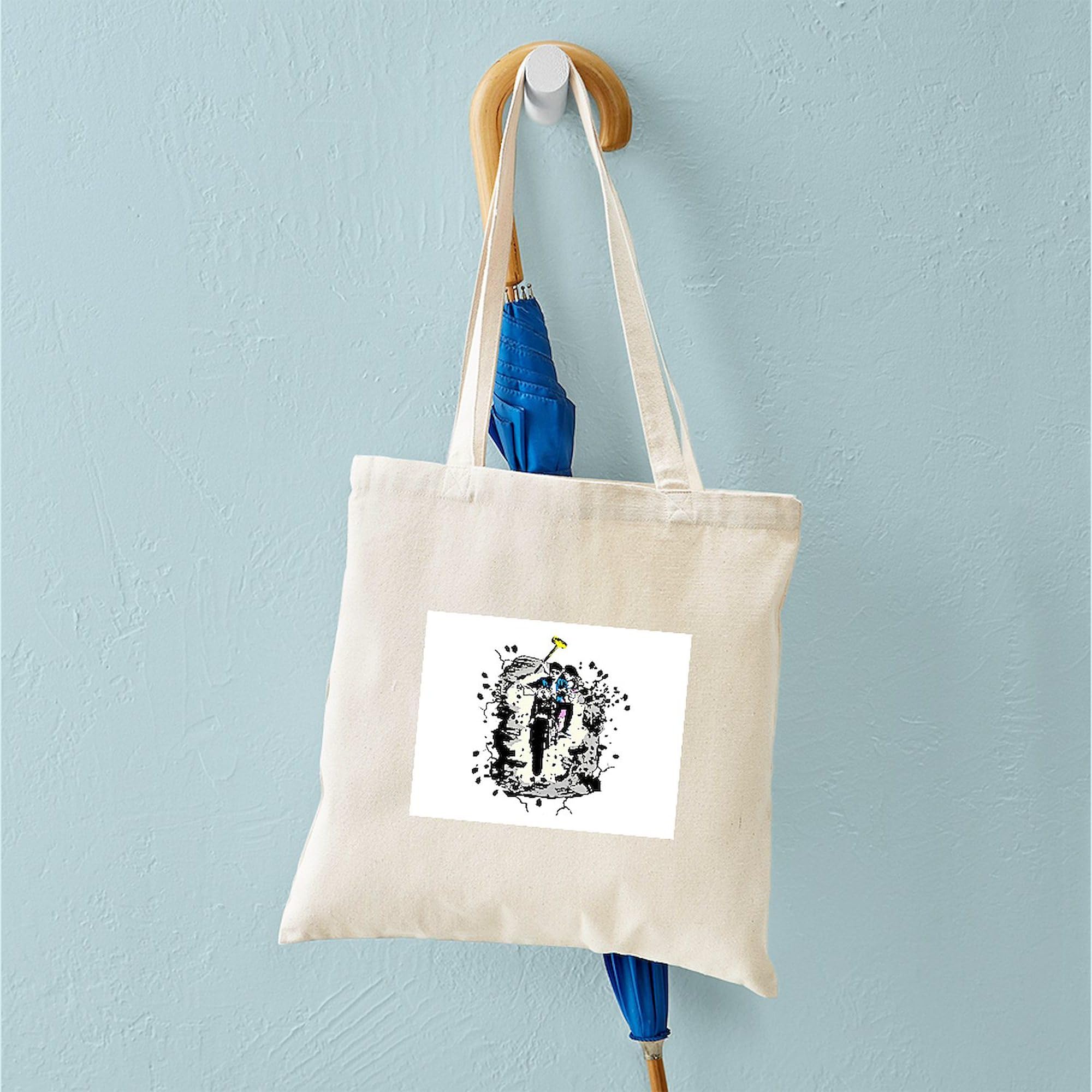 Emmett and Bay Natural Canvas Tote Bag - Eco-Friendly Reusable Shopping Bag for Groceries, Beach, Work & Daily Use