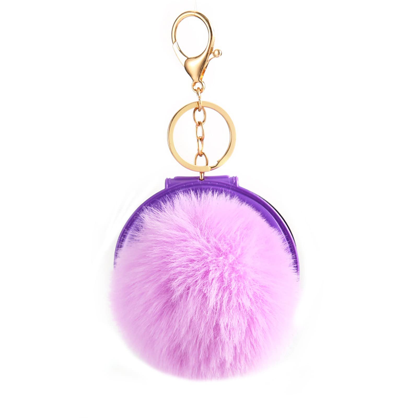 Cute Small Mirror Keychains for Women - Portable Makeup Key Rings, Purse & Car Key Accessories - Perfect for Travel, Gym, and Everyday Use