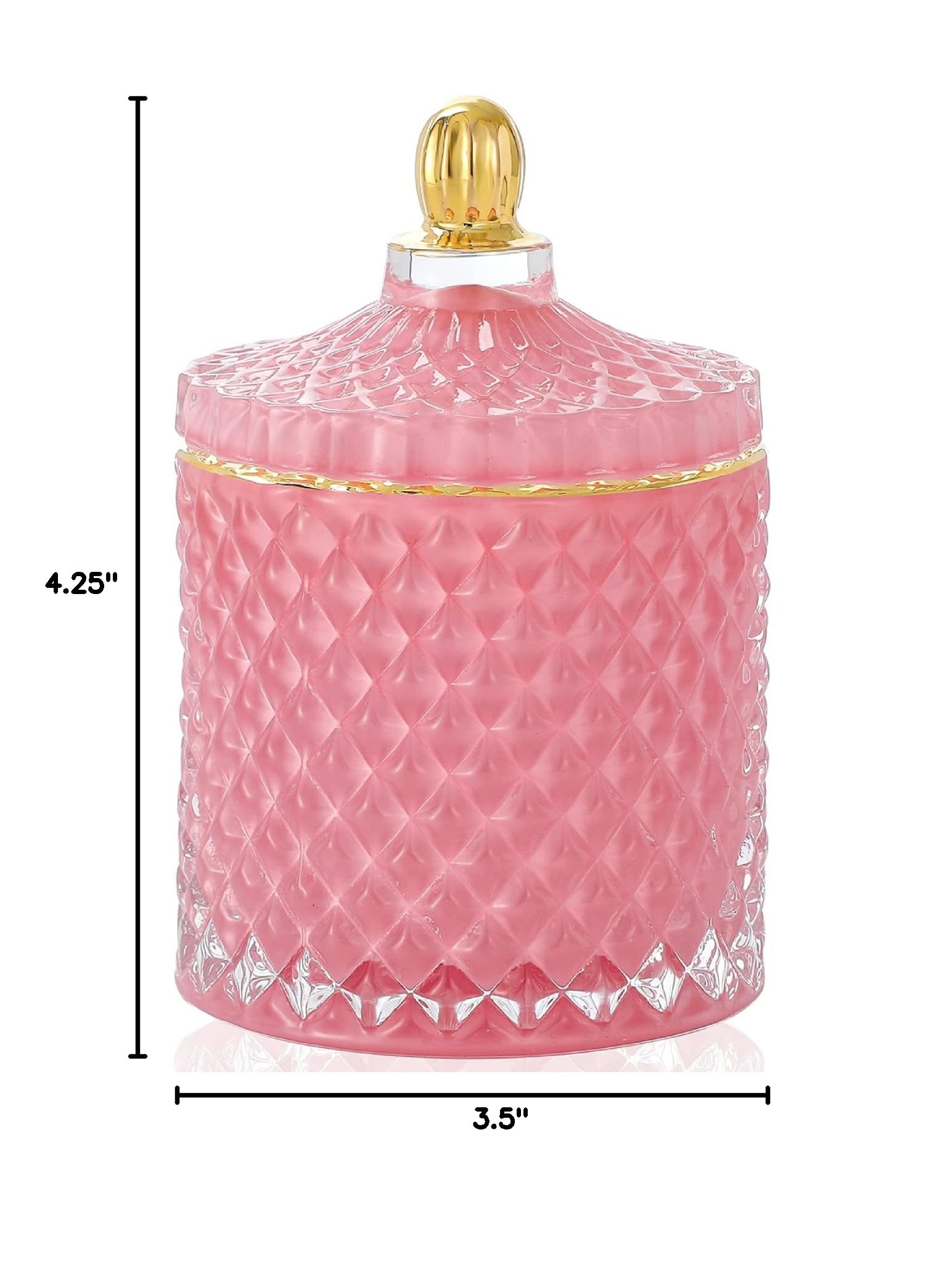 Premium Glass Storage Jar with Lid - 3.35