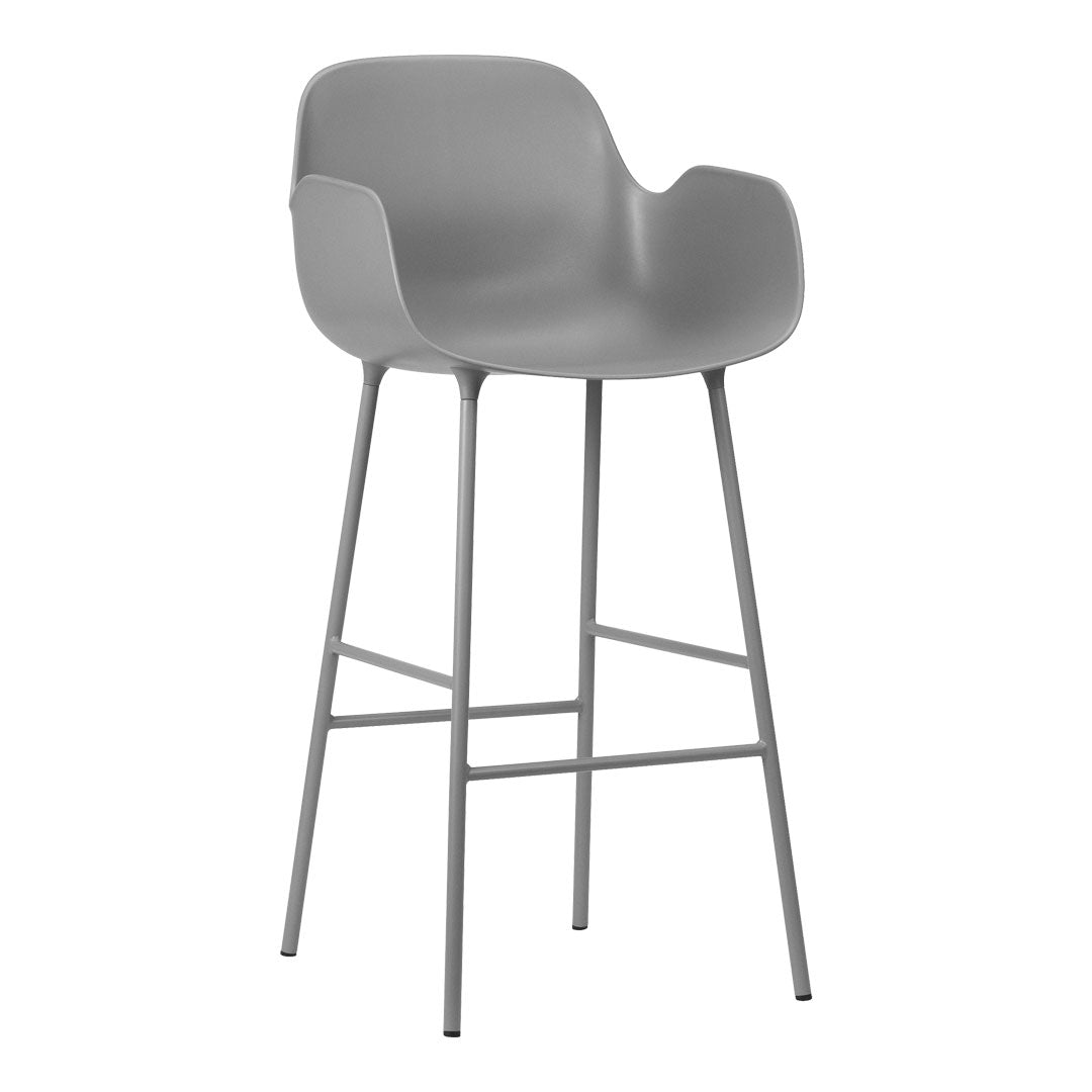 Modern Form Bar Armchair - Stylish and Comfortable Bar Stool for Kitchen, Dining, and Lounge Areas - Perfect for Home, Cafe, and Restaurant Use