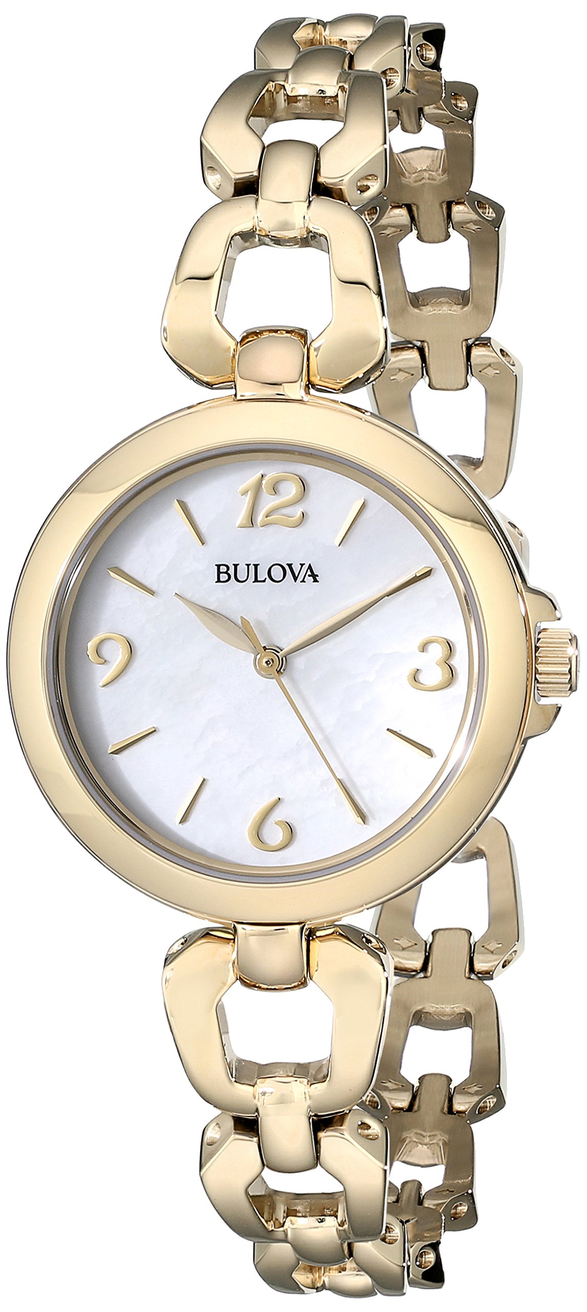 Bulova Women's 97L138 Stainless Steel Watch with Crystal Accents - Elegant Dress Watch for Business, Office & Formal Occasions