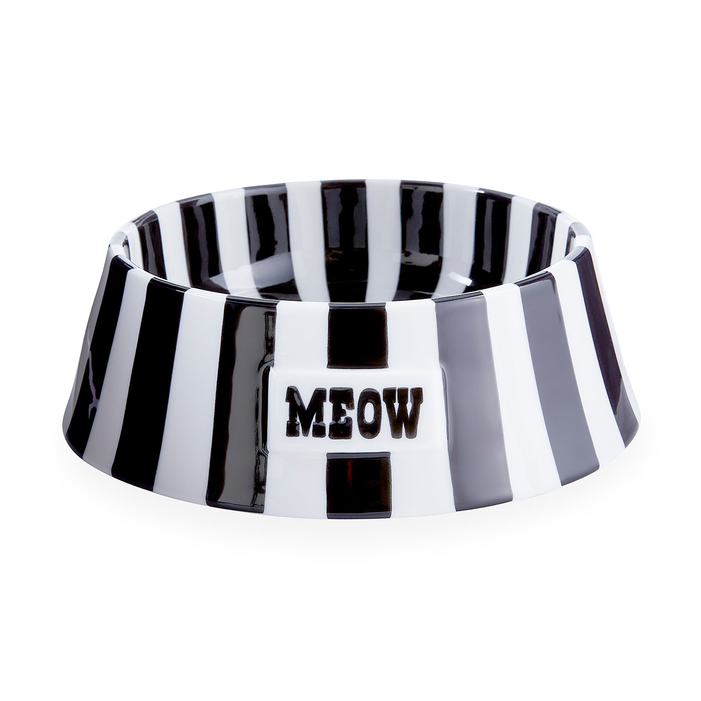 Vice Meow Cat Food Bowl - Non-Slip Ceramic Pet Dish for Kittens & Adult Cats - Perfect for Wet/Dry Food & Water - Ideal for Home, Kitchen, or Travel Use