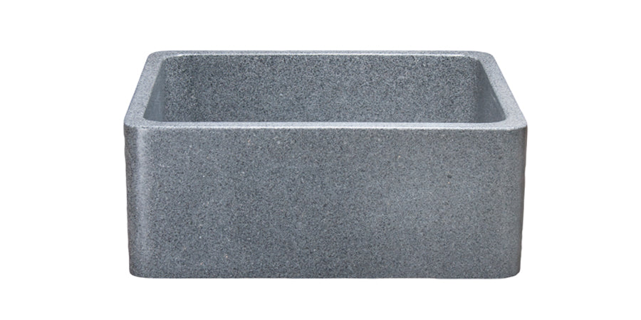 24-Inch Mercury Granite Farmhouse Sink - Durable Composite Kitchen Sink for Modern Farmhouse, Rustic & Country Style Homes - Perfect for Food Prep, Washing Dishes & Entertaining
