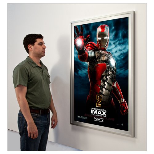22x34 Metal Frame Movie Poster Display Swing Frames - Durable & Adjustable for Home Theater, Cinema, and Collectible Poster Display