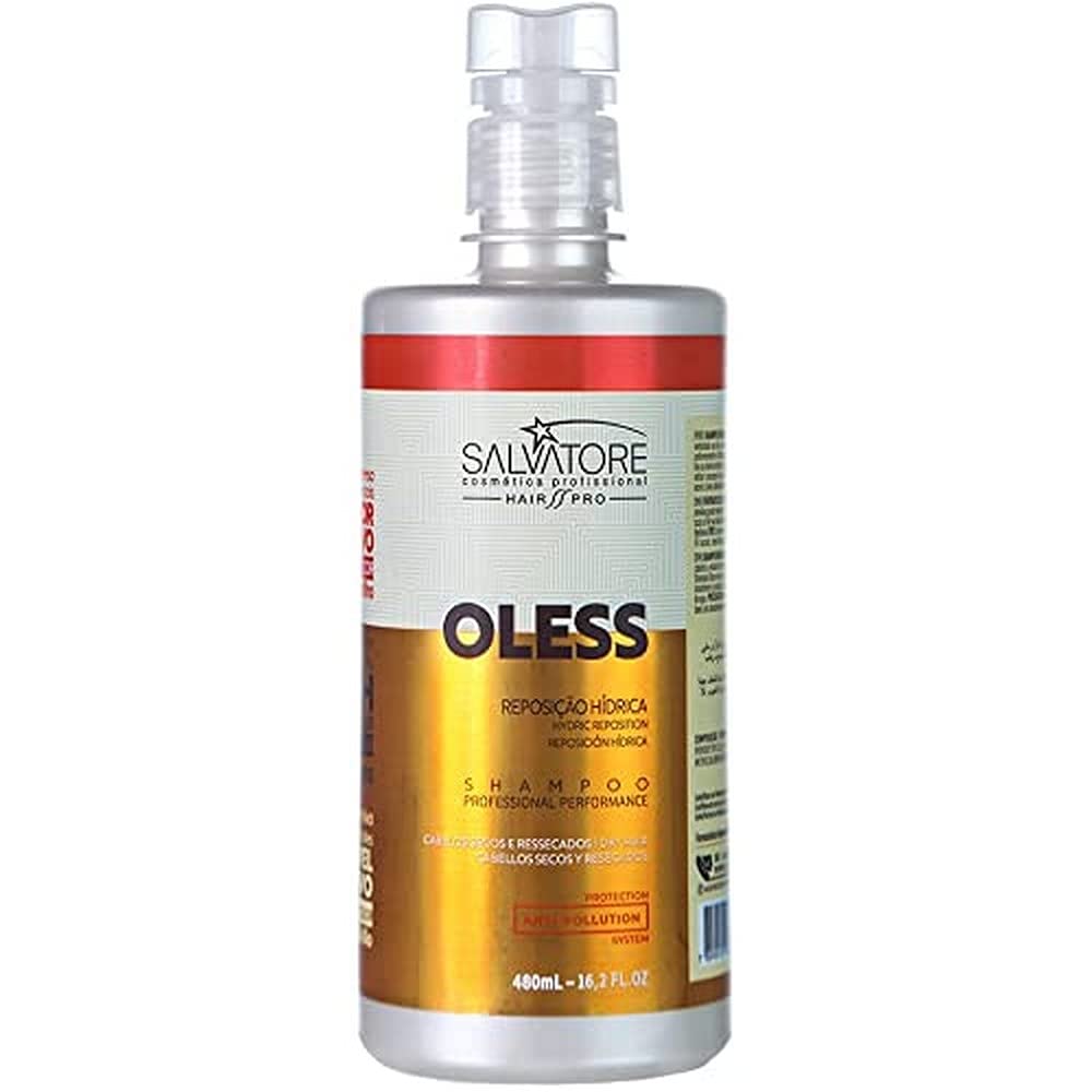 Salvatore Oless Shampoo for Dry & Damaged Hair - Sulfate Free & Hydrating Hair Care - Perfect for Daily Use & Salon Quality Results