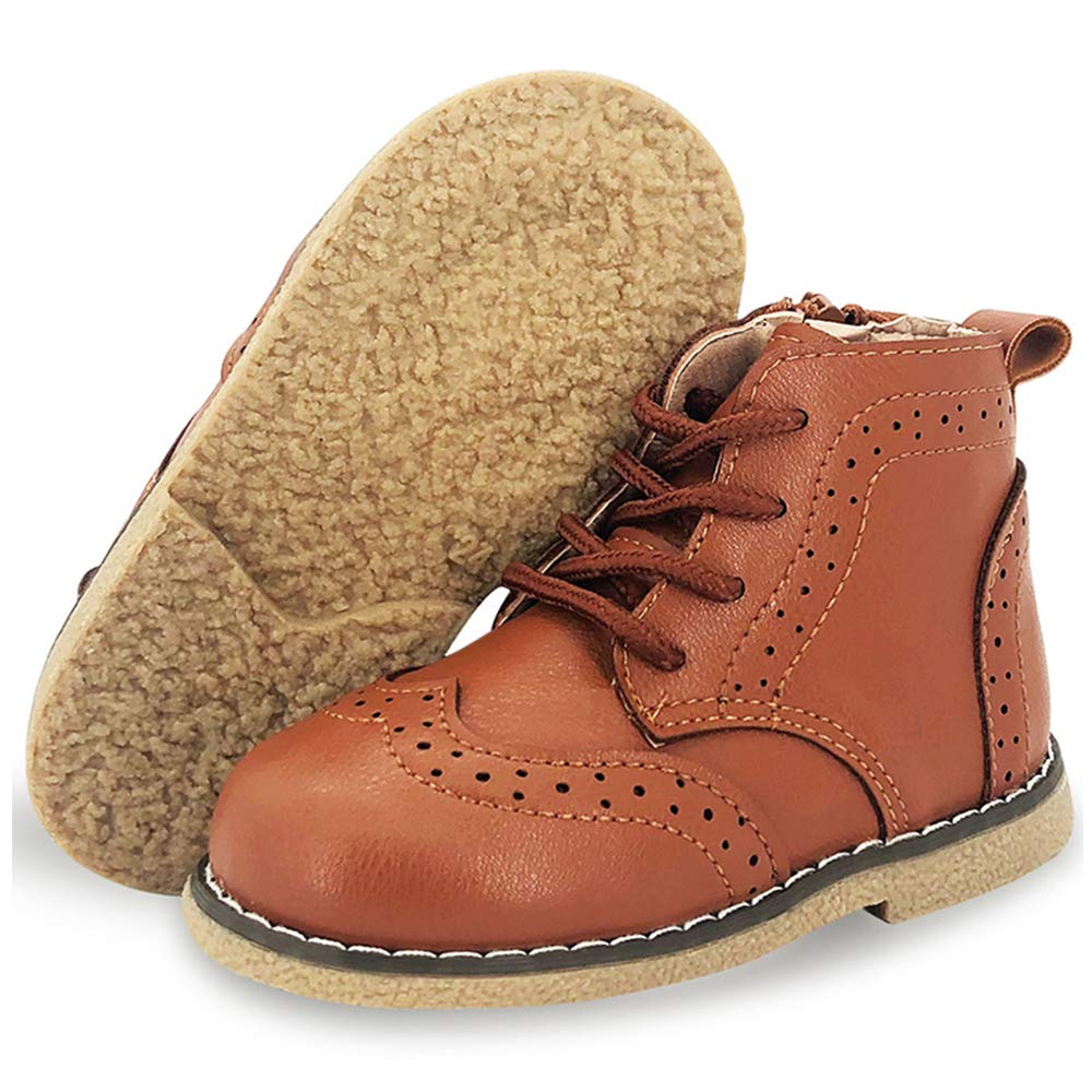 Timatego Waterproof Non-Slip Winter Hiking Boots for Toddler Boys & Girls - Warm Ankle Oxford Shoes for Kids Rain & Snow (Toddler/Little Kid) - Perfect for Outdoor Adventures, Winter Play & Wet Weather