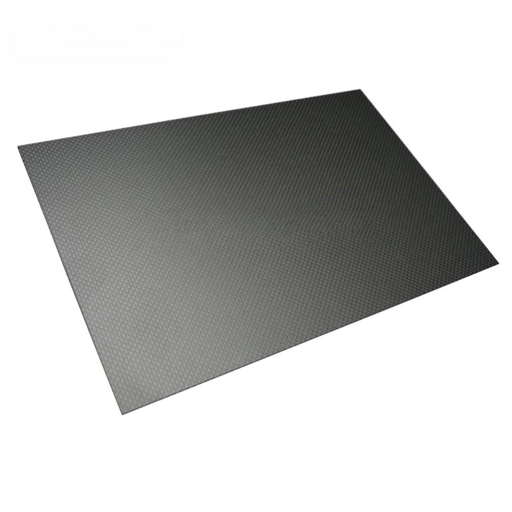 Premium 3K Carbon Fiber Sheet - 100% Plain Weave Matte Surface (600mm x 600mm x 0.5mm) for CNC Machining, Drone Frames, Automotive Parts & DIY Projects - High-Performance Lightweight Material for Aerospace, RC Models & Industrial Applications