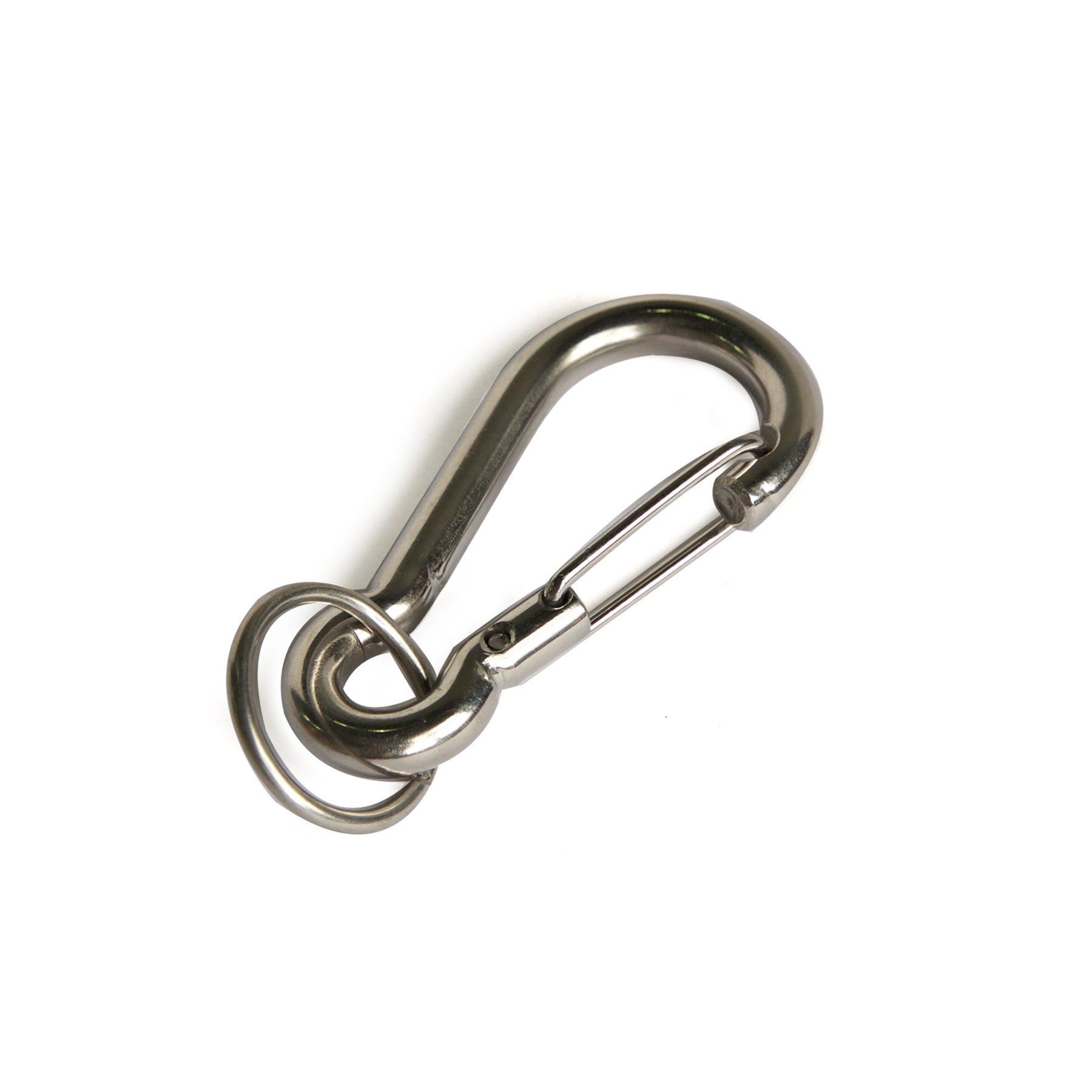 Premium Silver Carabiner Keychain - Durable & Lightweight for Keys, Tools & Outdoor Gear | Perfect for Hiking, Camping & Everyday Use