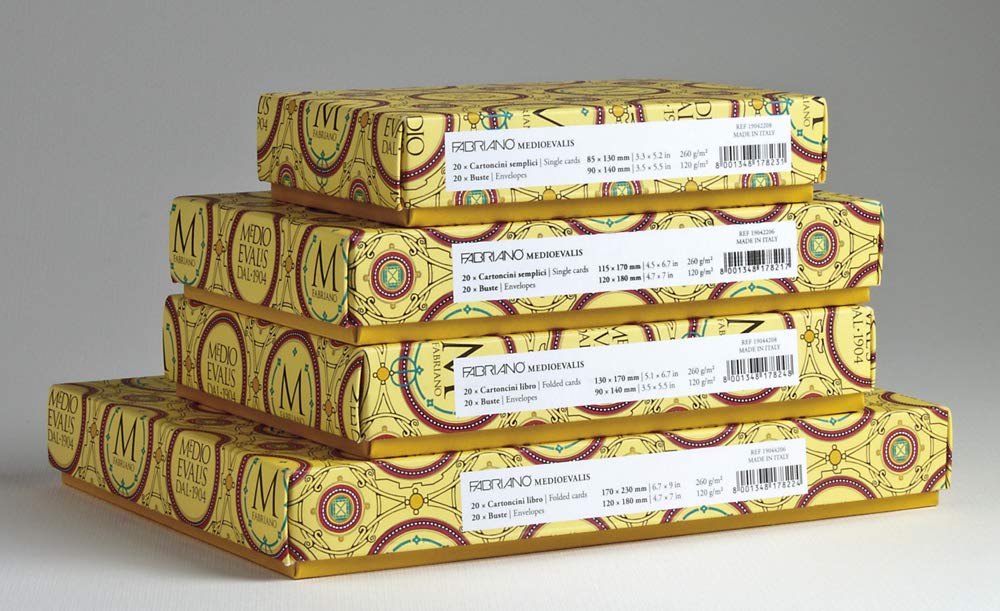 Fabriano Medioevalis Folded Cards - Premium 8x6