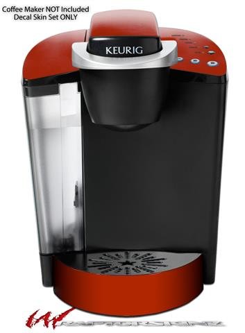 Premium Decal Vinyl Skin for Keurig K40 Elite Coffee Maker - Solid Red Dark (Coffee Maker Not Included) | Perfect for Kitchen Decor & Coffee Station Upgrade