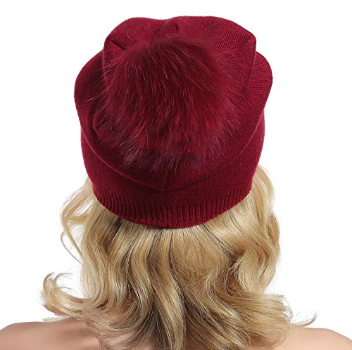 Luxury Cashmere Knit Wool Beanie for Men & Women - Soft Winter Warm Hat for Cold Weather - Perfect for Skiing, Hiking, and Outdoor Activities