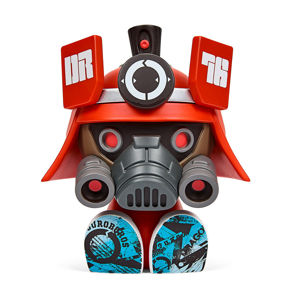 Dragon76 DR76 Red Canbot 5.5 Vinyl Art Figure with Signed Print – Limited Edition of 100 (Kidrobot Exclusive) | Collectible Designer Toy for Home Decor & Gift for Vinyl Art Enthusiasts