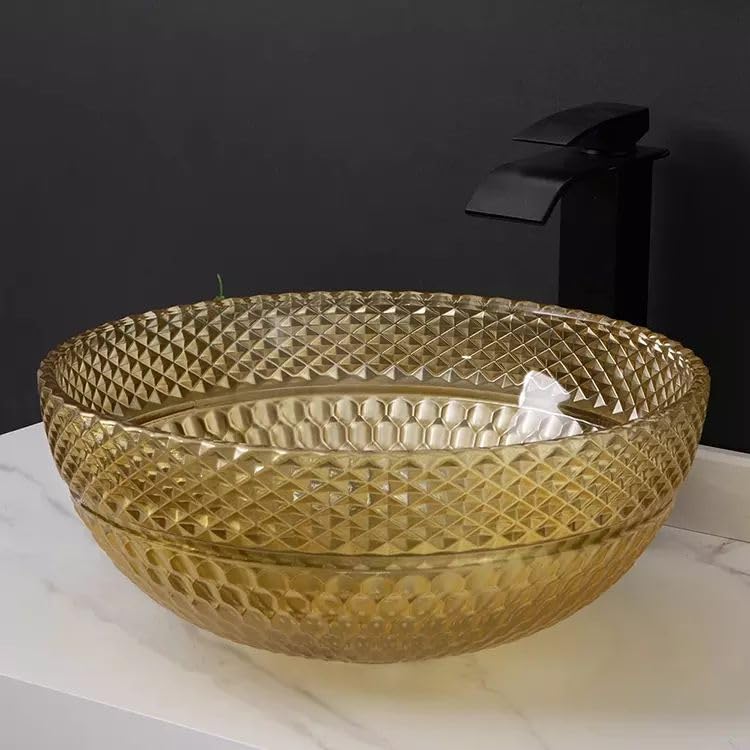 Premium InArt Glass Vessel Sink - 13.4