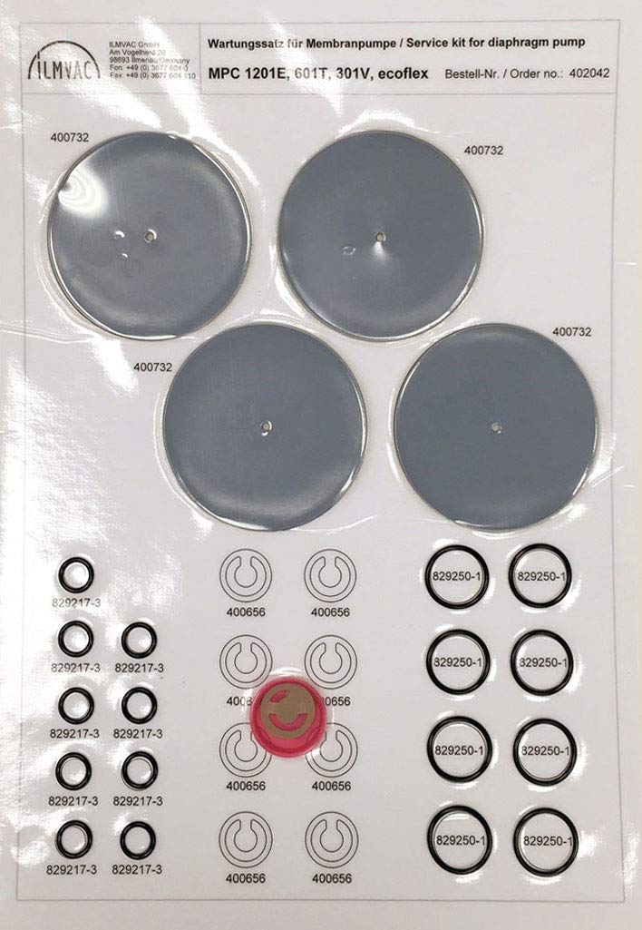 Welch 2052 Diaphragm Vacuum Pump Service Kit - Replacement Parts for Lab & Medical Equipment - Perfect for Scientific Research, Dental Offices & Laboratory Maintenance