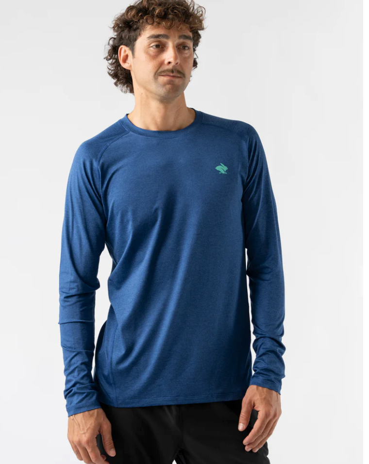 Men's Soft Rabbit EZ Tee Long Sleeve Shirt - Comfortable Cotton Blend Top for Casual Wear, Outdoor Activities & Layering