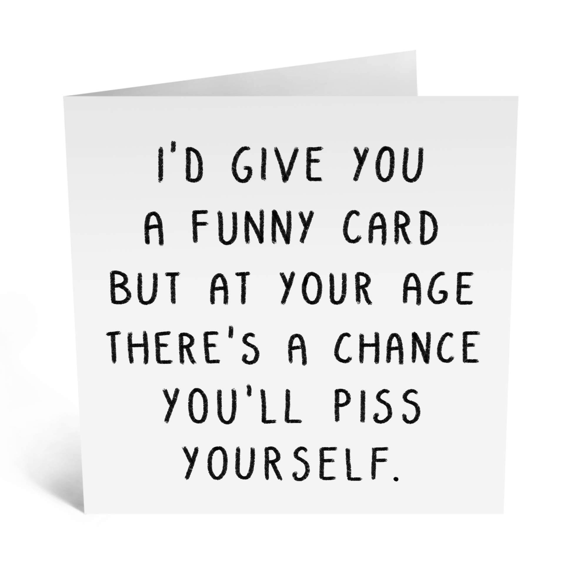 Funny Rude Birthday Card for Mom Sister Wife Grandma - Witty Humor 50th 60th 70th Birthday Card - Mother's Day Card - Offensive Joke Card for Dad - Includes Stickers - Perfect for Adult Humor Gifts & Milestone Celebrations