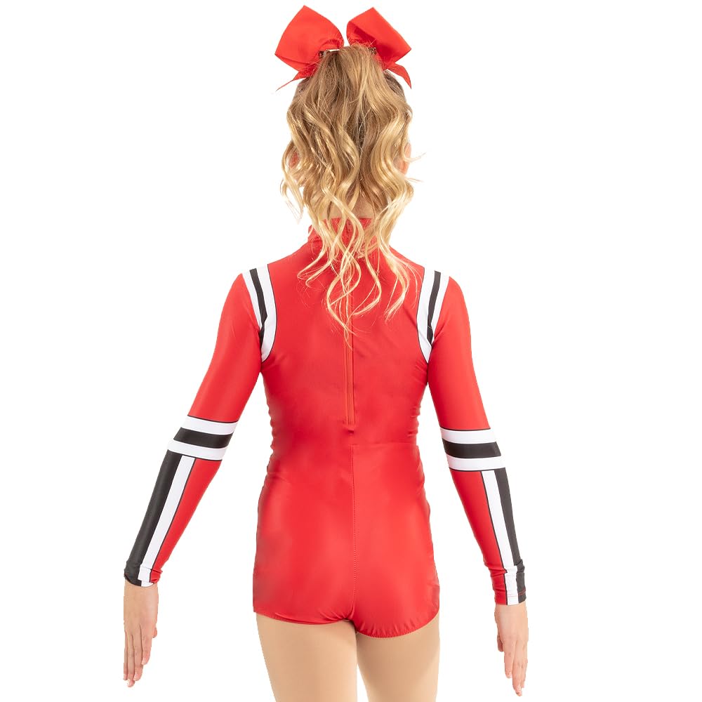 Women's Unite Cheer-Inspired Dance Costume Biketard - Cheerleading, Dance Performance & Competition Outfit for Gymnastics, Aerobics & Team Sports