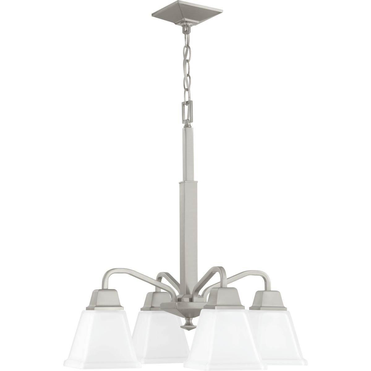 Clifton Heights Collection 4-Light Etched Glass Chandelier - Elegant Dining Room & Entryway Lighting Fixture