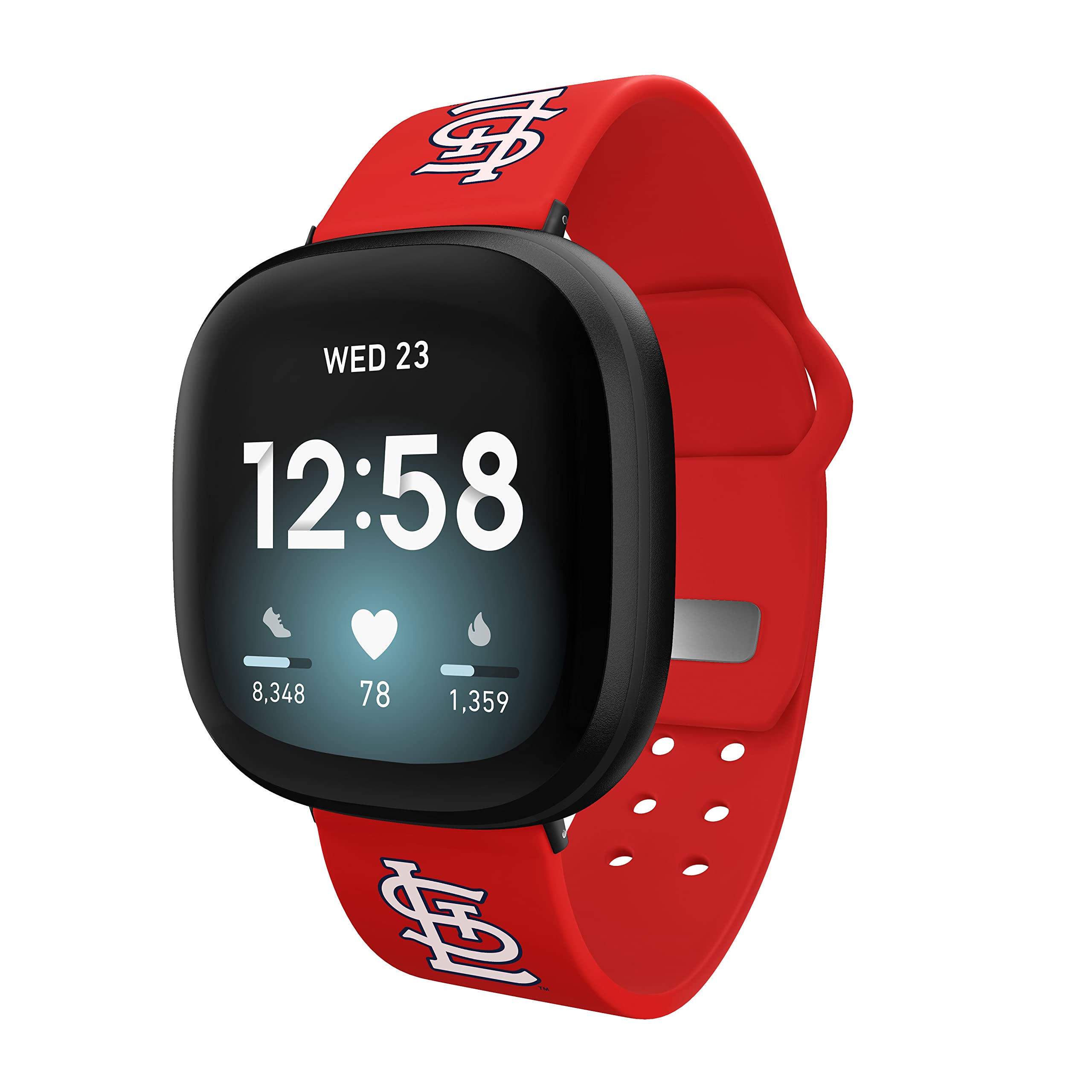 Premium Silicone Watch Band for Fitbit Versa 3 & Sense - Soft, Durable, Comfortable Replacement Strap for Workouts, Running & Everyday Wear