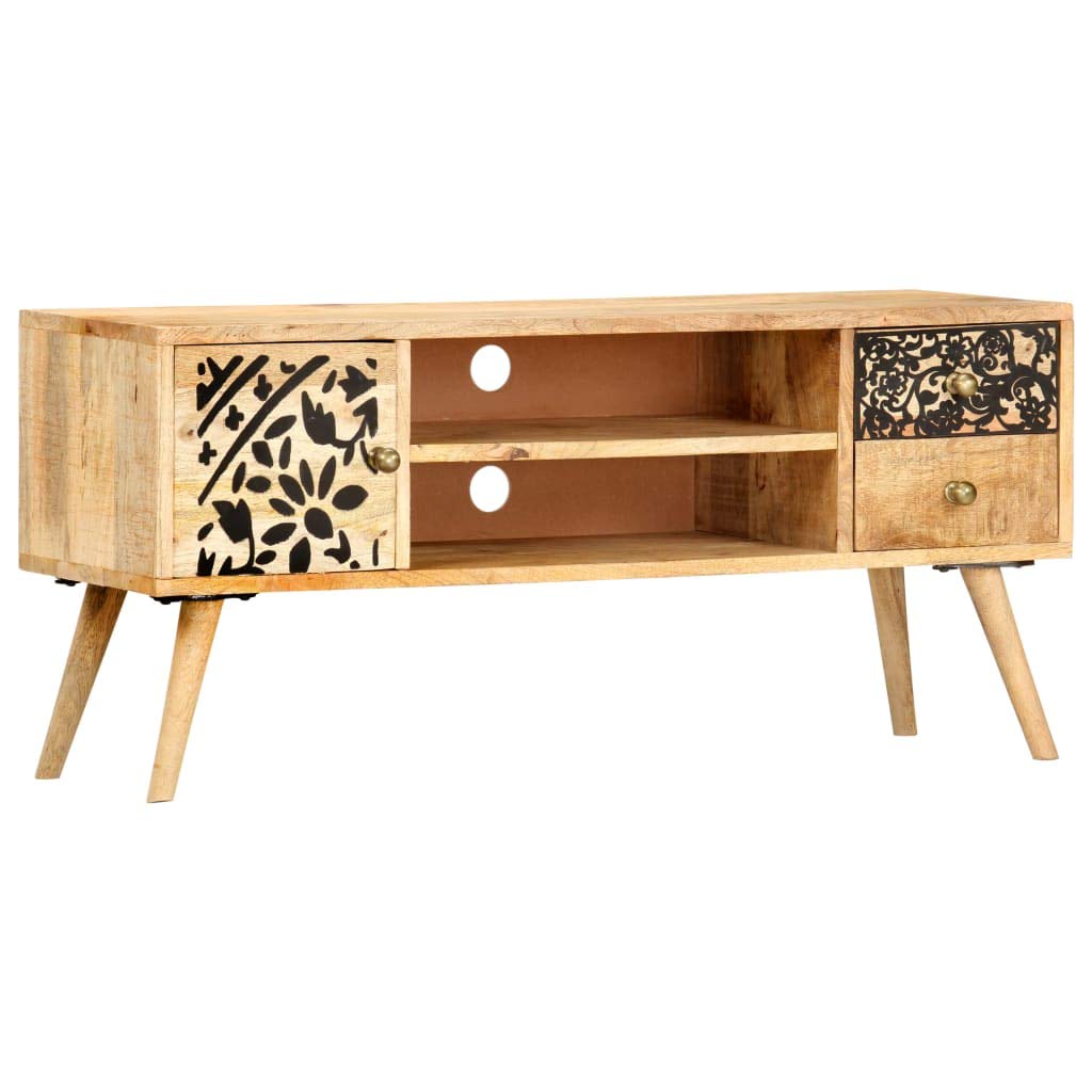 Mid-Century Modern TV Stand with Storage - 39.3