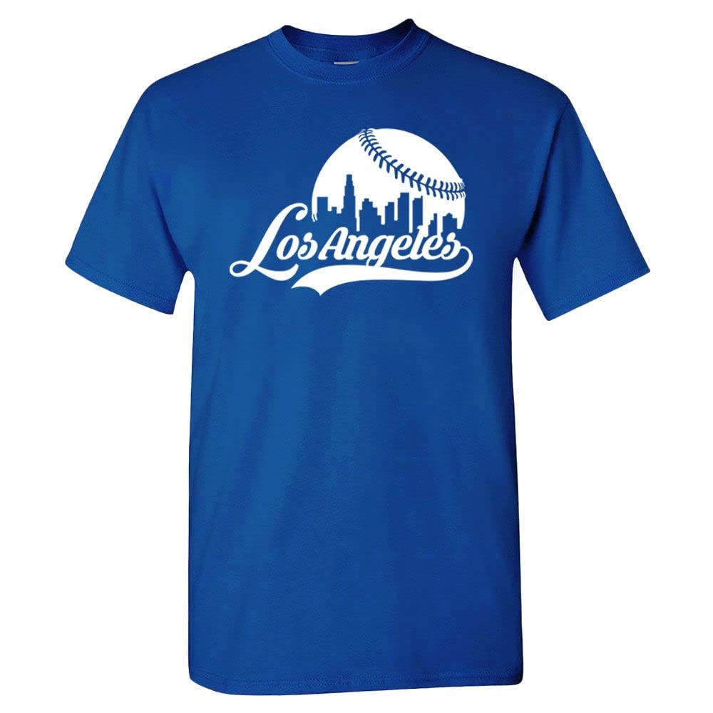 Baseball Cityscape Skyline T-Shirt for Men - Vintage Baseball Fan Apparel - Perfect for Game Day, Sports Events & Casual Wear