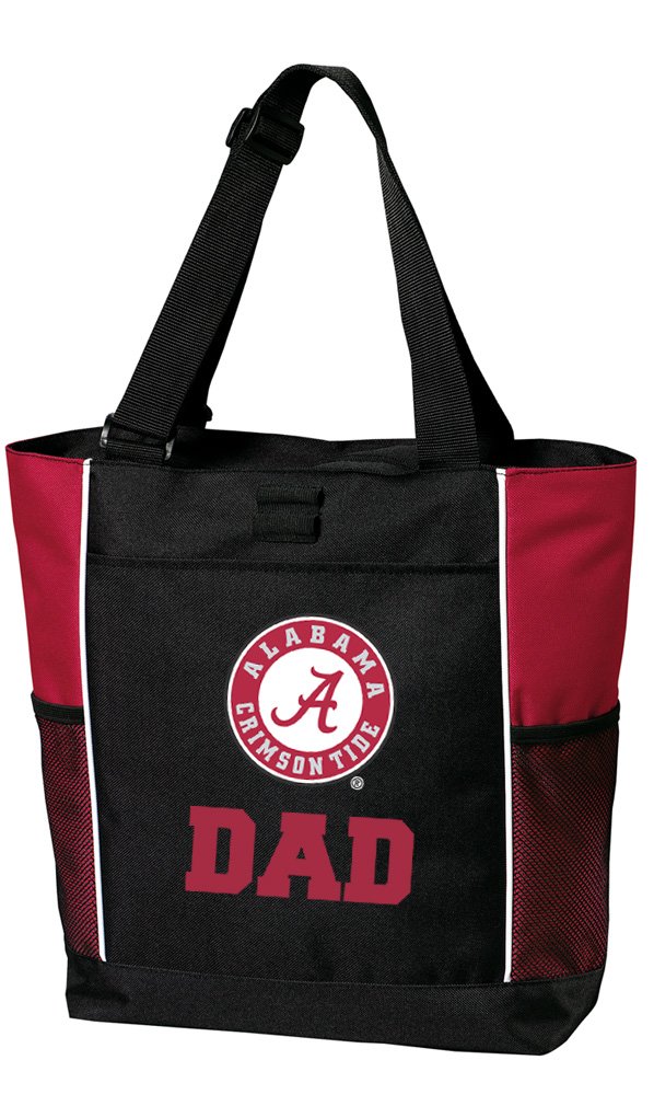 Alabama Dad Tote Bags - Crimson Tide Proud Bama Father Totes for Beach, Travel & Game Day - Perfect for Football Season, Grocery Shopping & Weekend Getaways