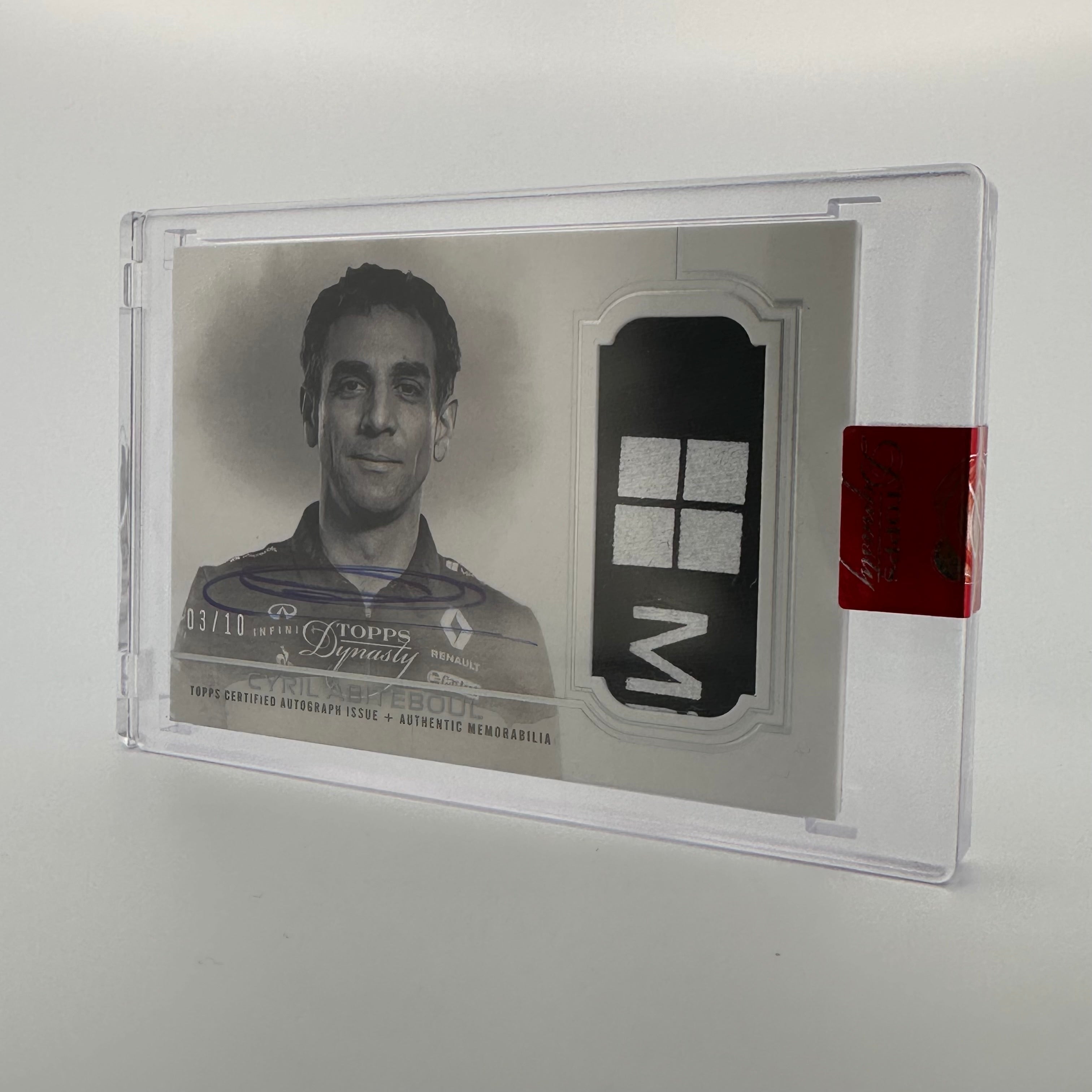 2020 Topps Dynasty F1 Cyril Abiteboul #DAP CAPII Silver Single Principal Auto Patch - Collectible Racing Memorabilia for F1 Fans & Sports Card Enthusiasts
