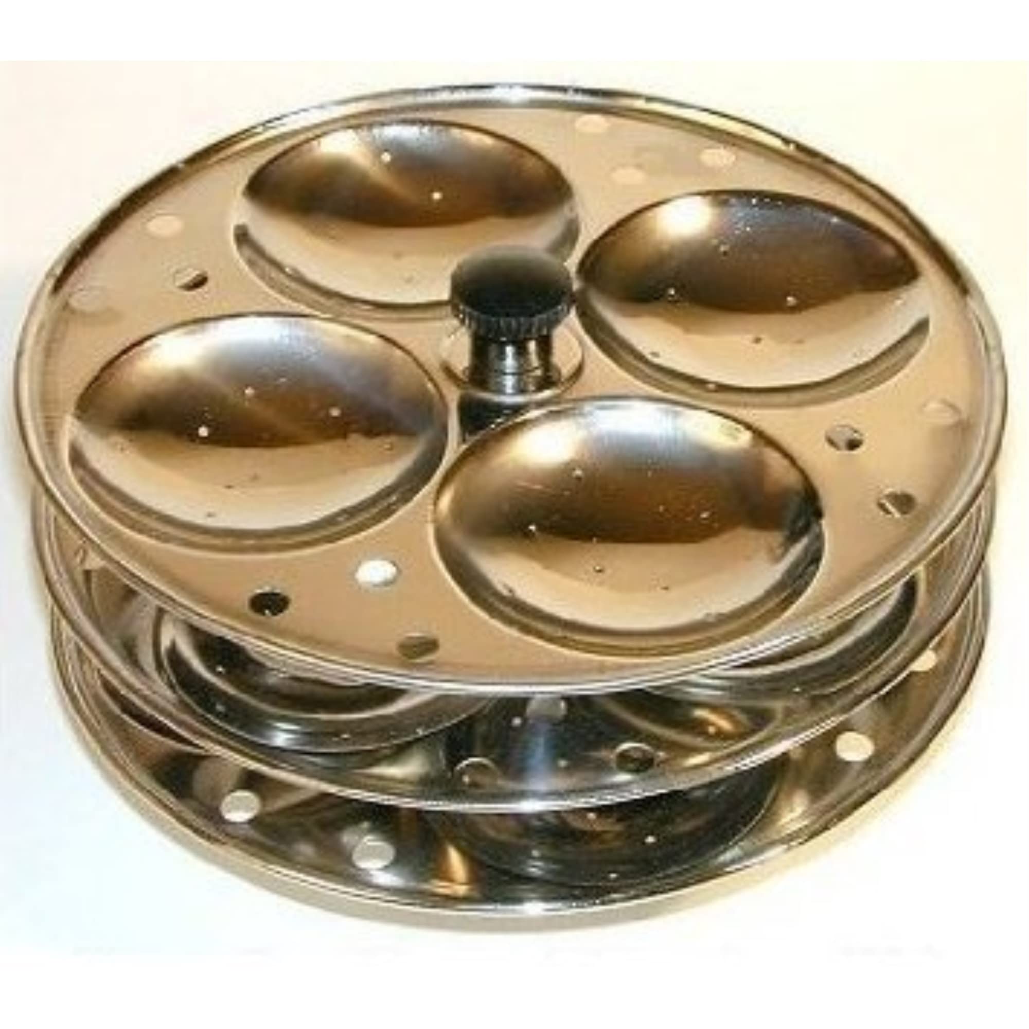 Premium Indian Idli Steamer for Rice Cakes - Authentic Stainless Steel Cooker for Healthy Breakfast | Perfect for Indian Tiffin, Home Cooking & Traditional South Asian Cuisine