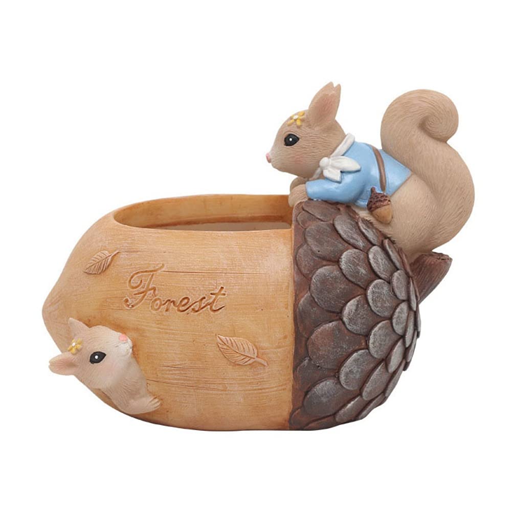 Cute Animal Shaped Succulent Planter Pots - Panda, Fox, Cow, Elephant, Sheep & Zebra Mini Flower Pots for Cactus & Plants | Perfect for Home & Office Decor, Desk Decorations, Gift Ideas & Indoor Gardening