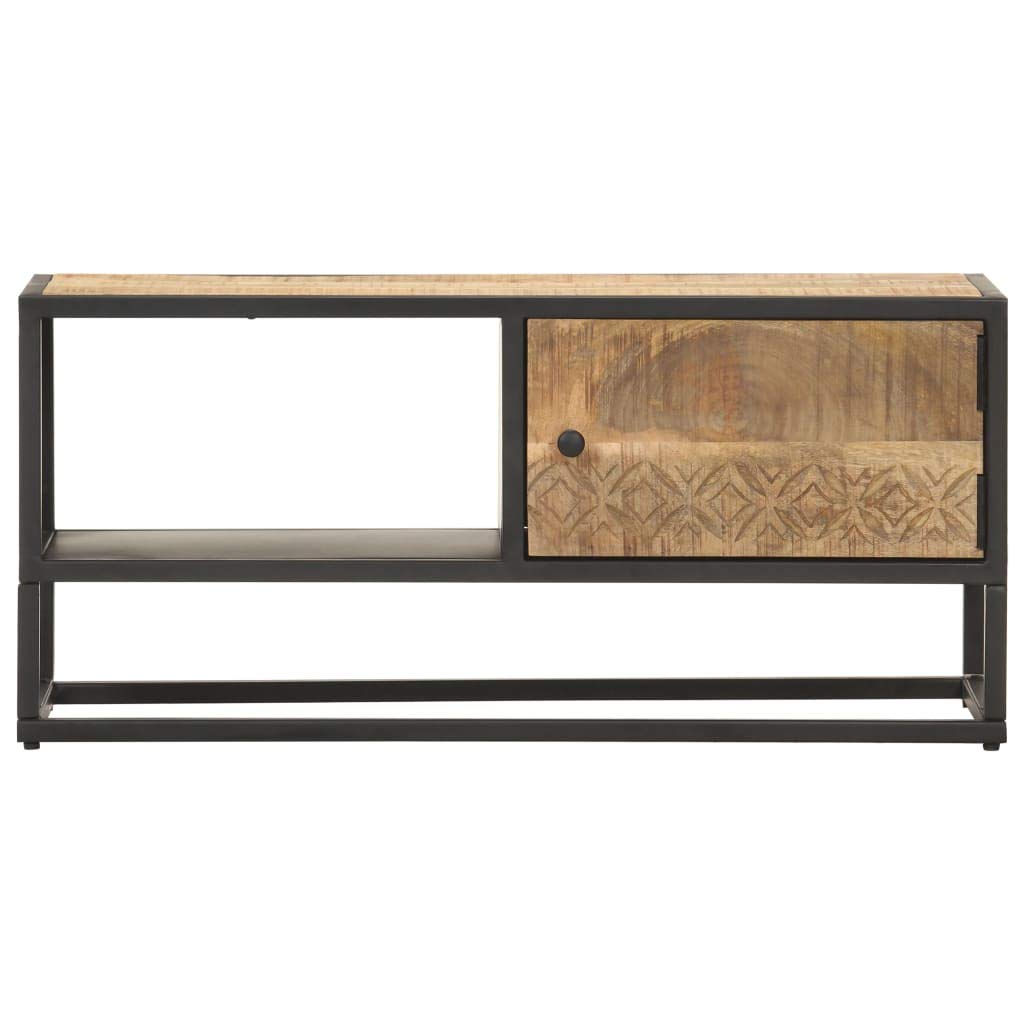 Mid Century Modern TV Stand with Storage - 35.4