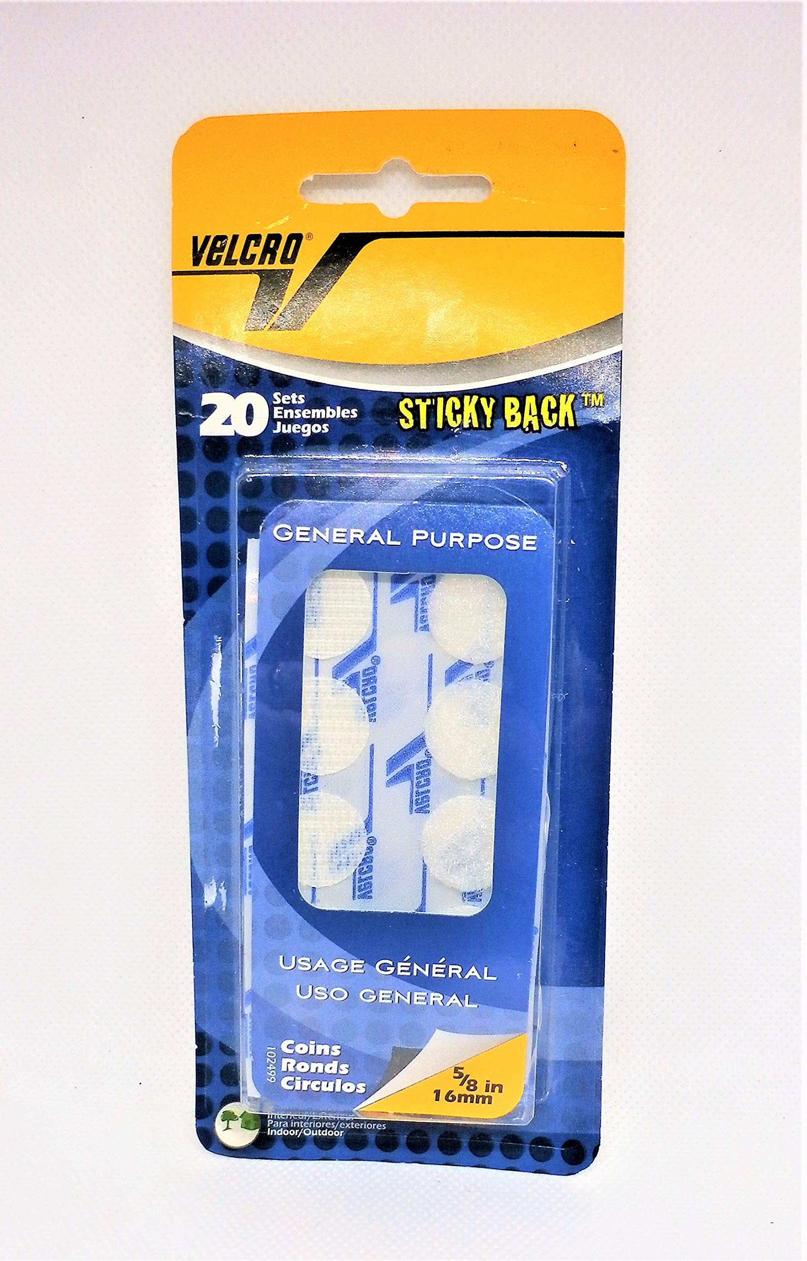 Velcro General Purpose Adhesive Strips - Strong Reusable Hook and Loop Fasteners for Home, Office, DIY Projects | Perfect for Organizing Cables, Mounting Decor & Securing Items