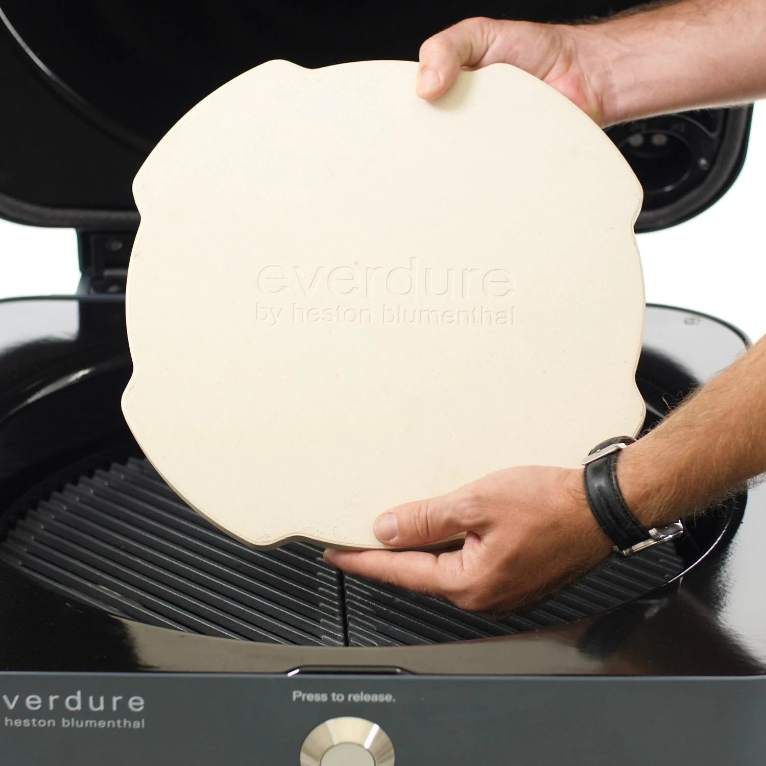 Everdure By Heston Blumenthal 4K 21 Inch Charcoal Grill & Smoker HBCE4KGUS - Premium Outdoor BBQ & Smoking for Backyard, Camping, and Tailgating