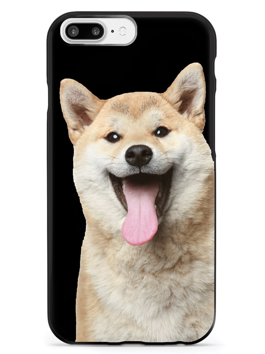 Premium 3D Textured Protective Case for iPhone 8 Plus - Shiba Inu Design - Shockproof & Anti-Scratch Cover - Perfect for Daily Use, Travel & Outdoor Activities