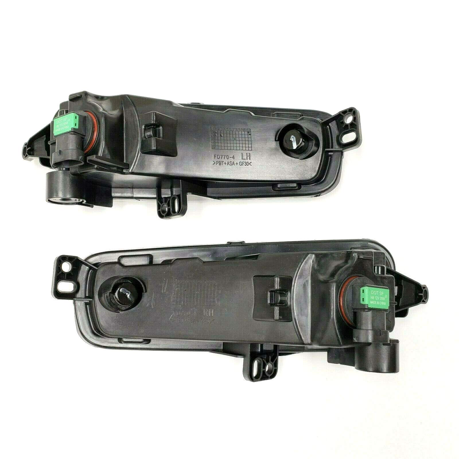 2015-2018 Ford Focus Clear Lens Fog Lights - OEM Style Replacement with Bezel & Bulbs - Improve Visibility for Night Driving & Bad Weather Conditions