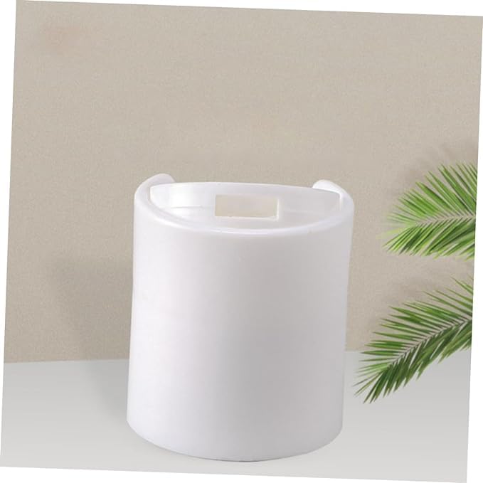 2 Pack White Press Down Disc Caps - Durable Replacement Bottle Caps for Soda, Water & Juice Bottles - Perfect for Home, Office & Outdoor Use