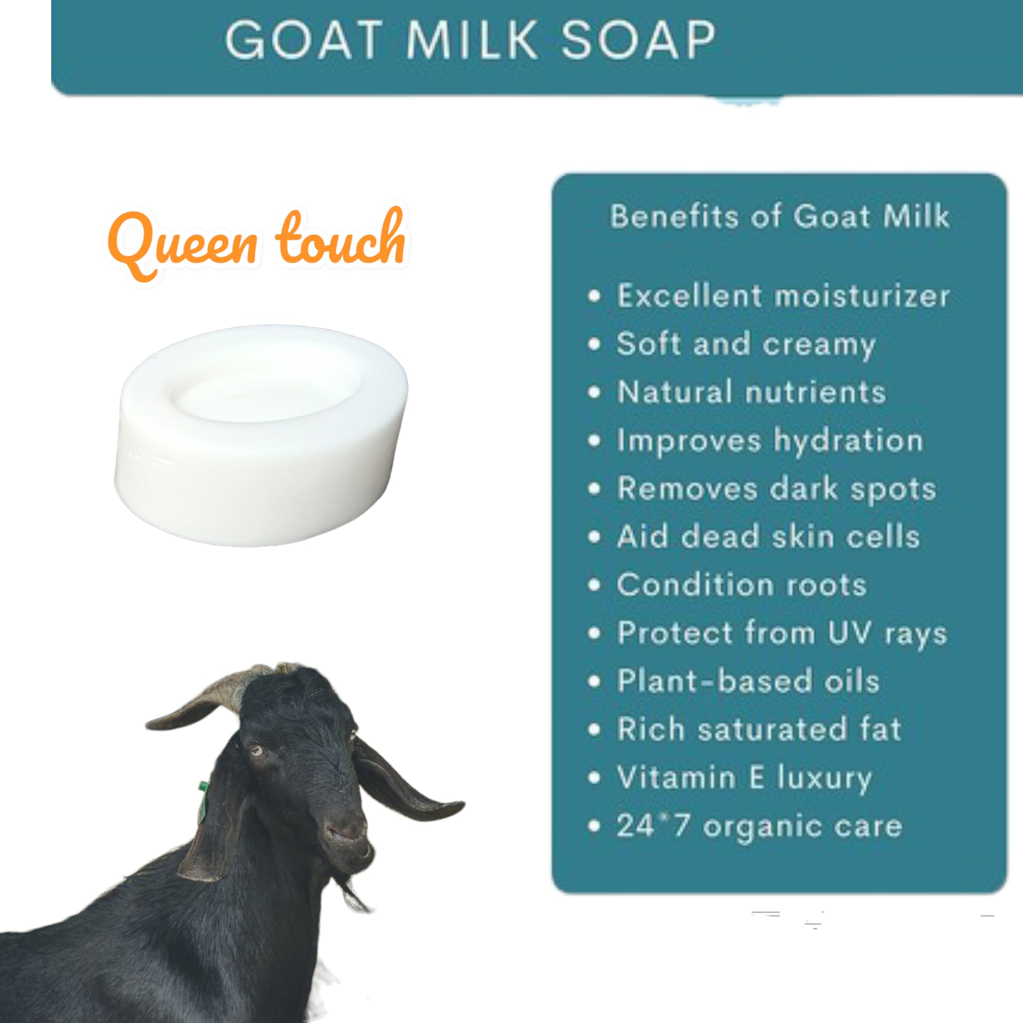 Natural Goat Milk Soap Bar (500g) - Moisturizing & Gentle for Dry, Sensitive Skin - Perfect for Daily Face & Body Cleansing, Gift Sets