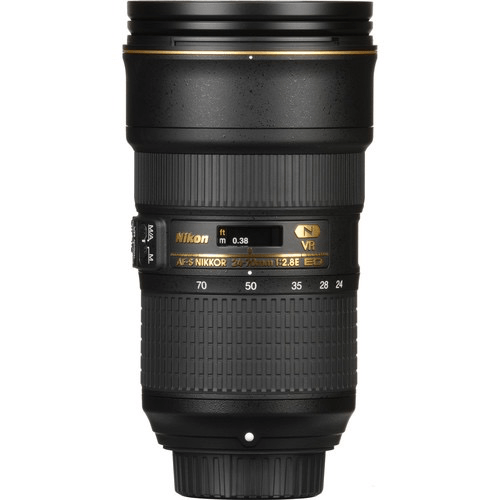 Nikon AF-S NIKKOR 24-70mm f/2.8E ED VR Lens - Professional Full Frame DSLR Camera Zoom Lens with Vibration Reduction - Perfect for Portrait, Wedding, and Event Photography