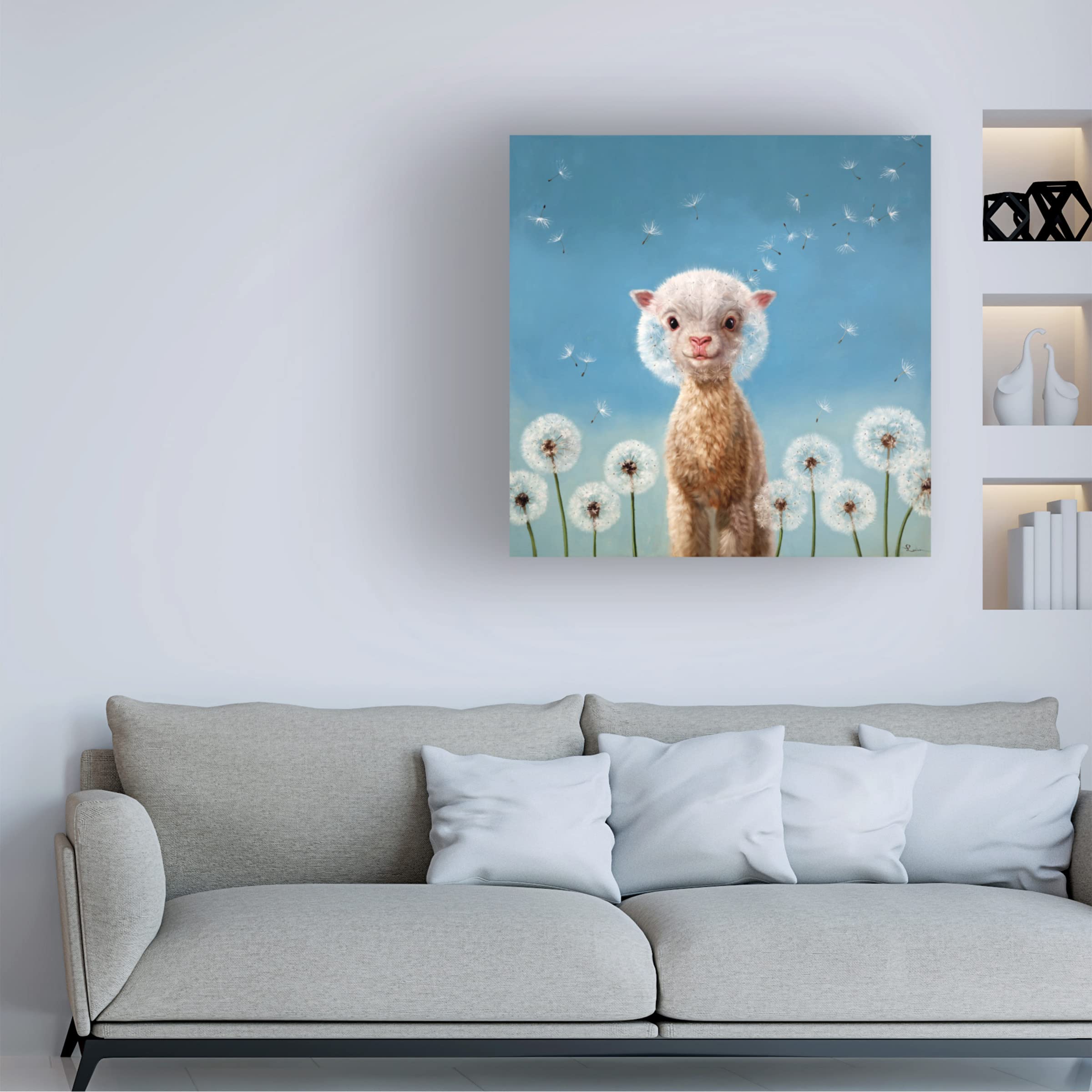Lucia Heffernan 'Summer Wishes' Canvas Wall Art Print - Whimsical Animal Painting for Living Room, Bedroom & Office Decor