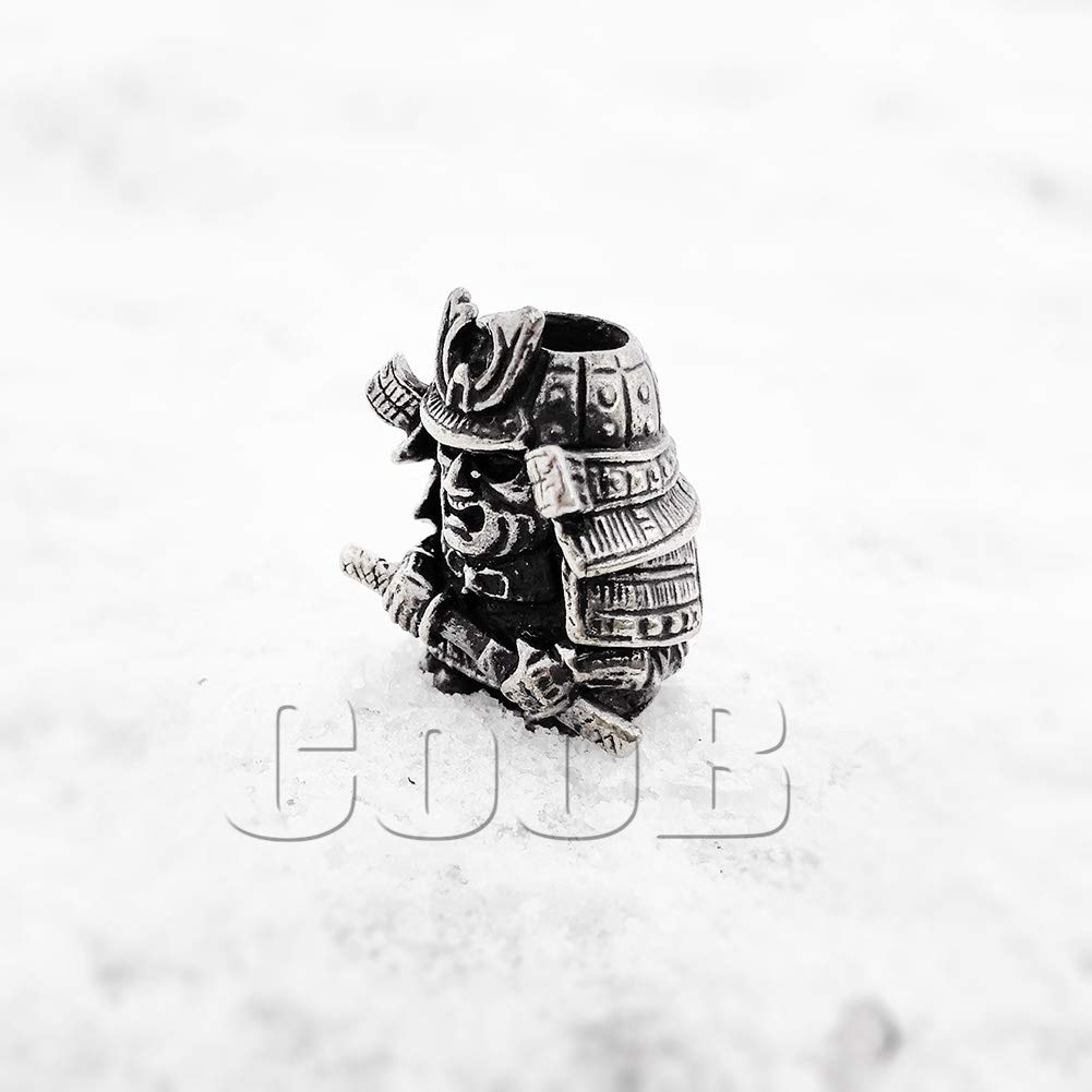 Coob EDC Paracord Bead - Samurai Warrior Charm for Knives & Lanyards | Outdoor Survival Gear