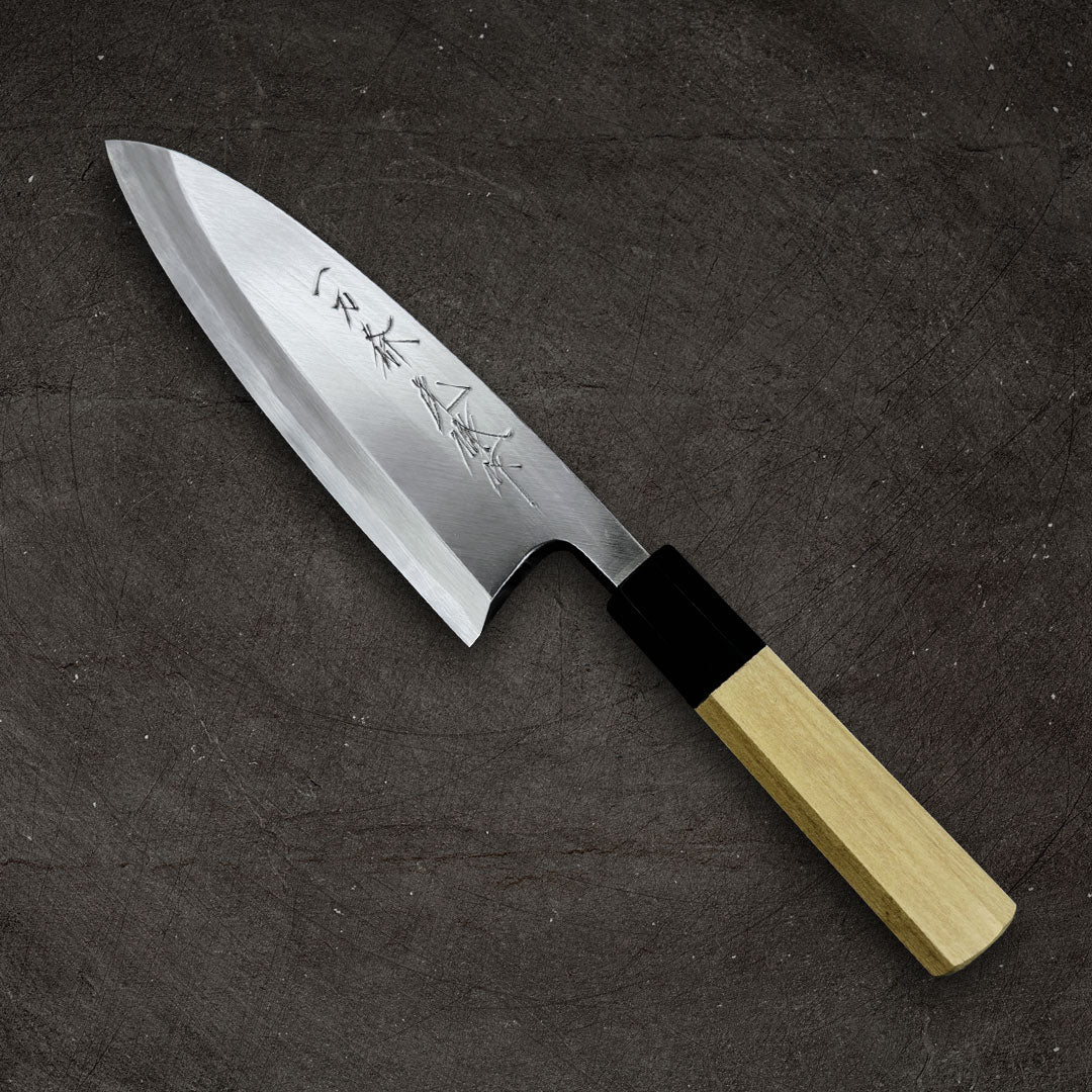Ittosai Kotetsu White #2 Deba Knife 150mm (5.9 Inch) Left-Handed Japanese Chef Knife - Perfect for Sushi, Fish Filleting & Precision Cutting