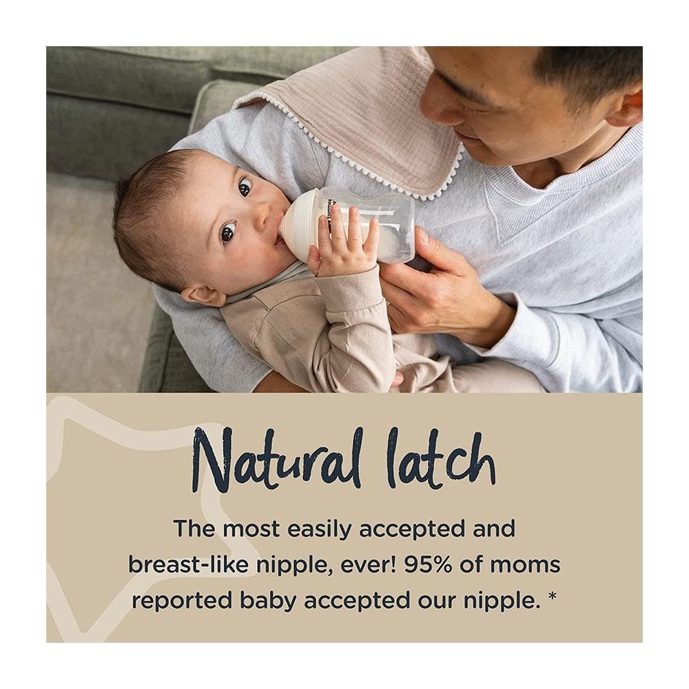 Tommee Tippee Baby Bottles 260ml (Twin Pack) - BPA-Free, Anti-Colic, Easy-Grip - Perfect for Newborns & Infants - Ideal for Breastfeeding, Formula Feeding & On-the-Go Use