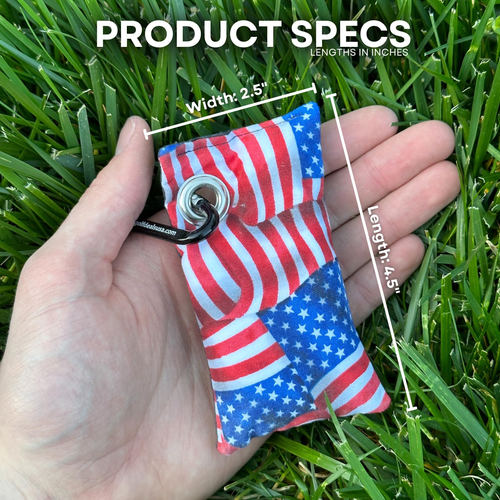 HYZER HOUND DISCS Disc Golf Chalk Bag - Moisture Absorbing Hand Grip Enhancer with Carabiner Clip | Perfect for Summer Play & Competitive Tournaments | Essential Disc Golf Accessory for Better Throws & Consistent Performance