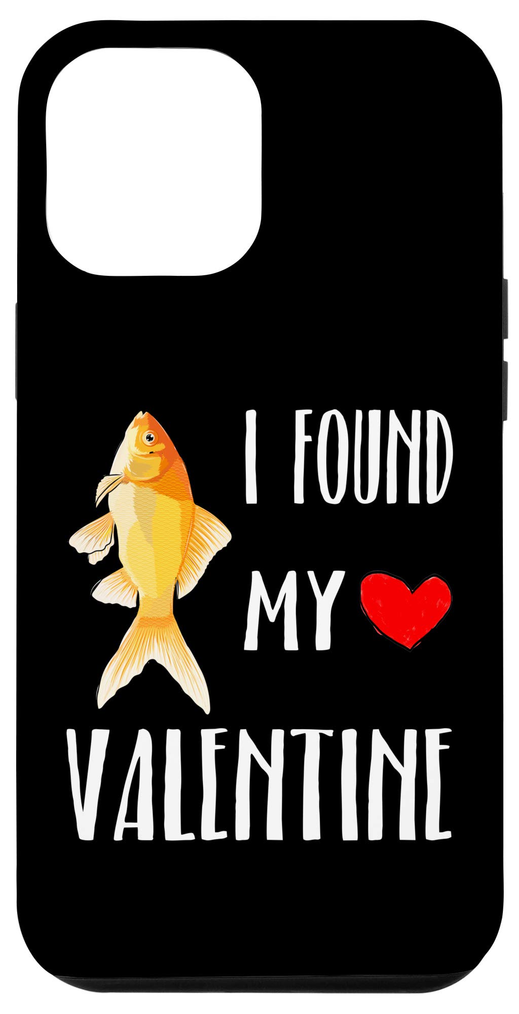 iPhone 12 Pro Max Valentine's Day Goldfish Case - Cute Fish Lover Phone Cover for Apple iPhone 12 Pro Max - Perfect Gift for Valentine's Day, Anniversary & Special Occasions