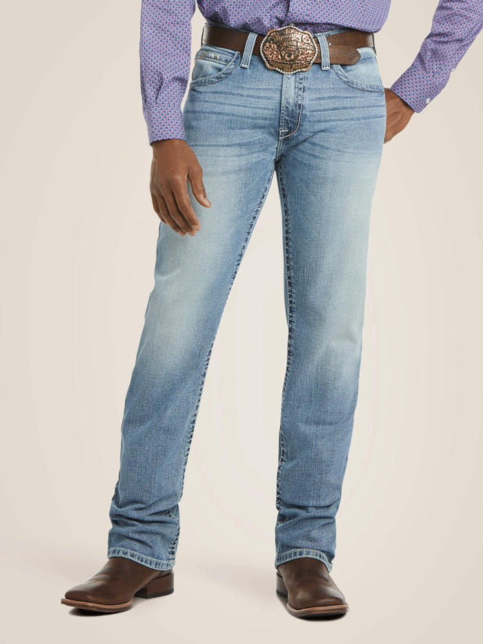 Ariat Men's M2 Relaxed Stirling Stretch Boot Cut Jean Shasta - Comfortable Work & Casual Denim Pants for Riding, Outdoor & Everyday Wear