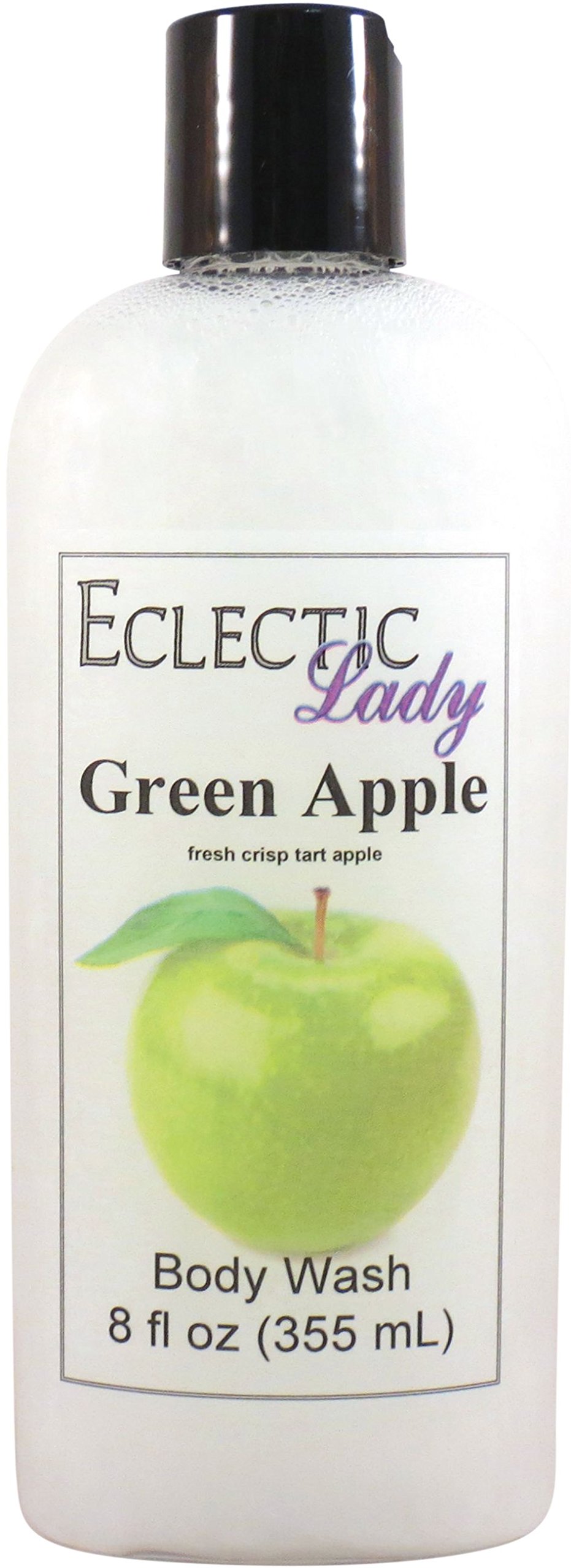 Eclectic Lady Liquid Pearl Body Wash - Green Apple Scent | 3-in-1 Bubble Bath, Hand Soap & Body Wash | Phthalate-Free, Handcrafted in USA (8 oz) | Perfect for Spa Days, Gift Sets & Luxury Bath Time