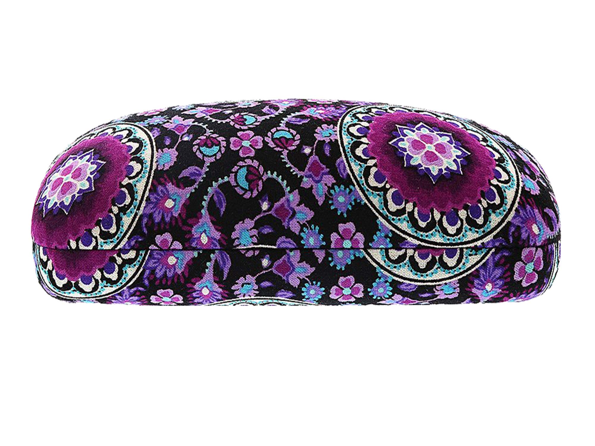Vera Bradley Hard Shell Sunglasses & Eyeglasses Case - Protective Clamshell Design for Travel, Work, and Daily Use