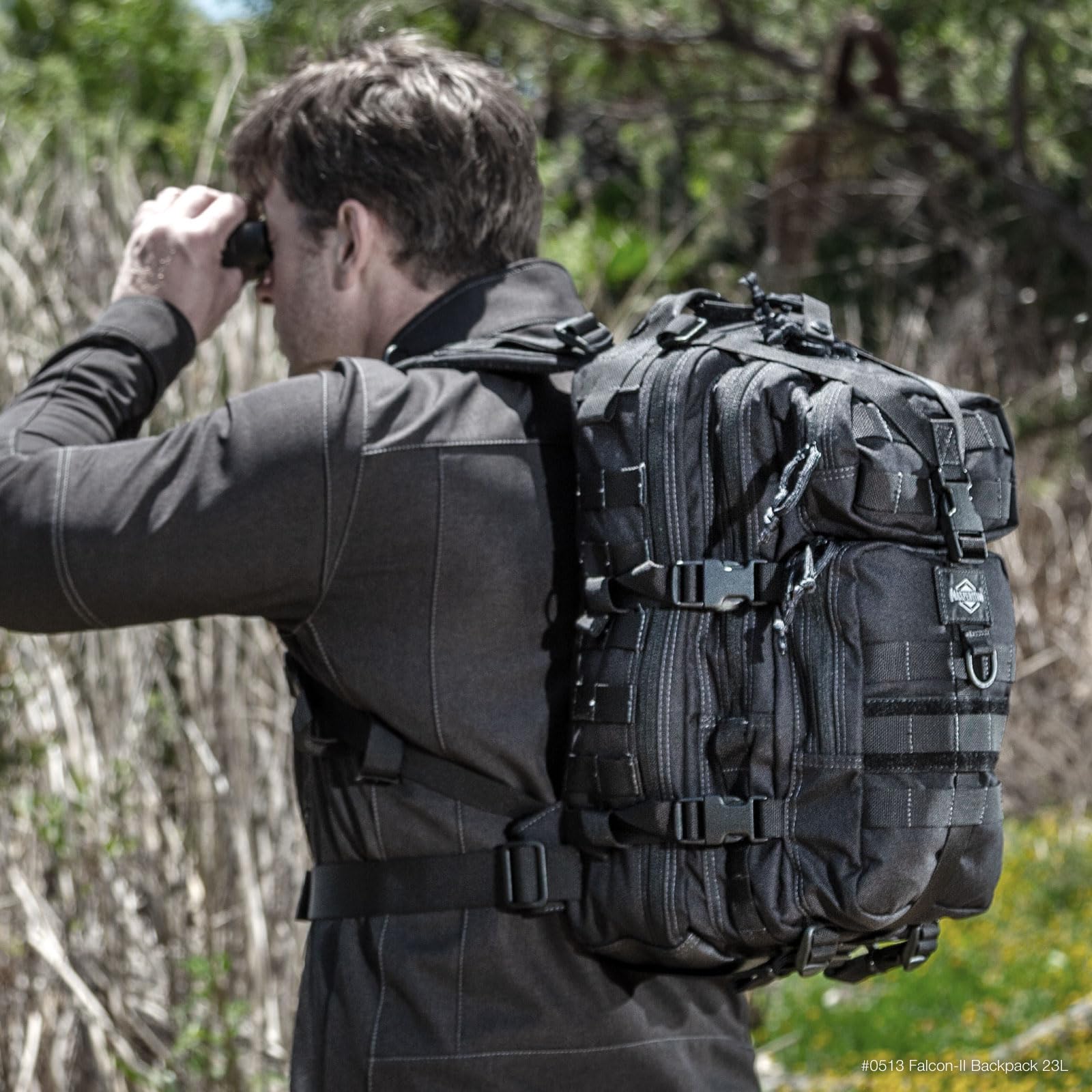 MAXPEDITION Falcon-II 23L Tactical Backpack - Military Grade MOLLE Survival Pack & Bug Out Bag for EDC, Hiking, Camping & Emergency Preparedness