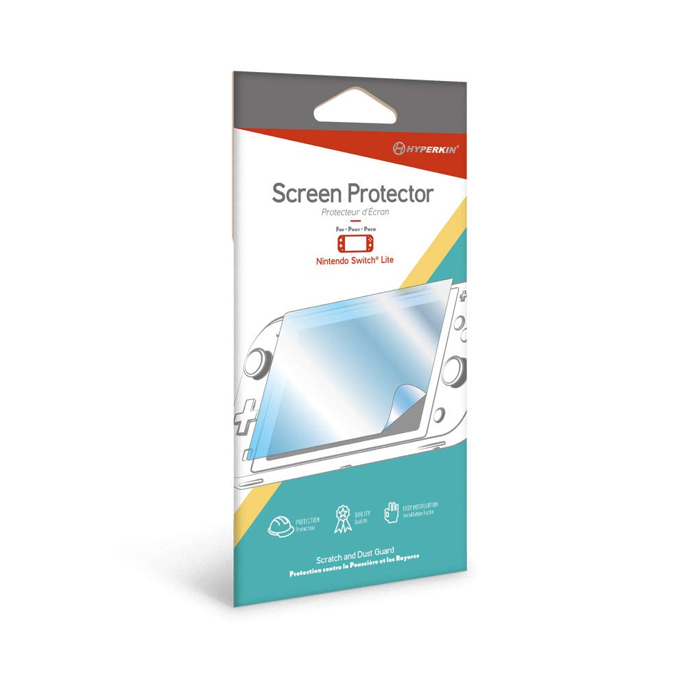 Premium Hyperkin Tempered Glass Screen Protector for Nintendo Switch Lite - Anti-Scratch, Anti-Fingerprint, HD Clarity - Perfect for Gaming On-The-Go & Travel Protection